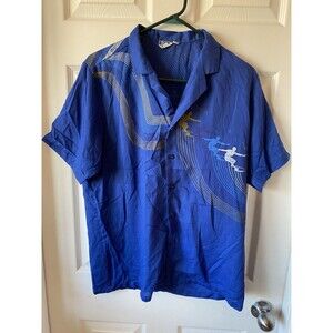 By Jove Shirt Men’s Size Large Short Sleeve Button Up Surf Vintage 70’s